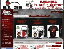 Tablet Screenshot of hardmusic.cz